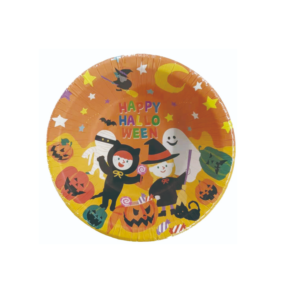 Paper Plate Halloween Bowl 5.90in