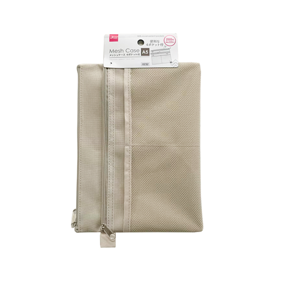 Mesh Case 4 Pocket A5 Mocha