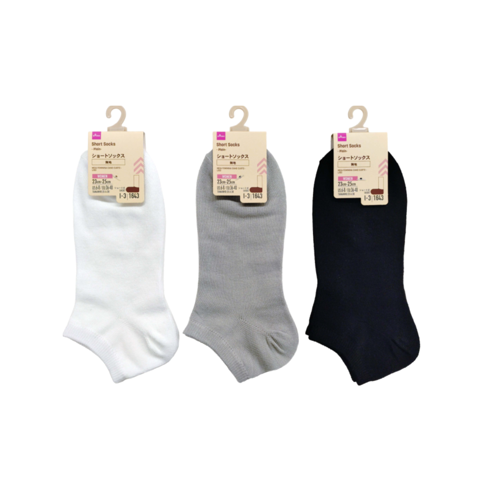 Short Socks for Ladies Plain