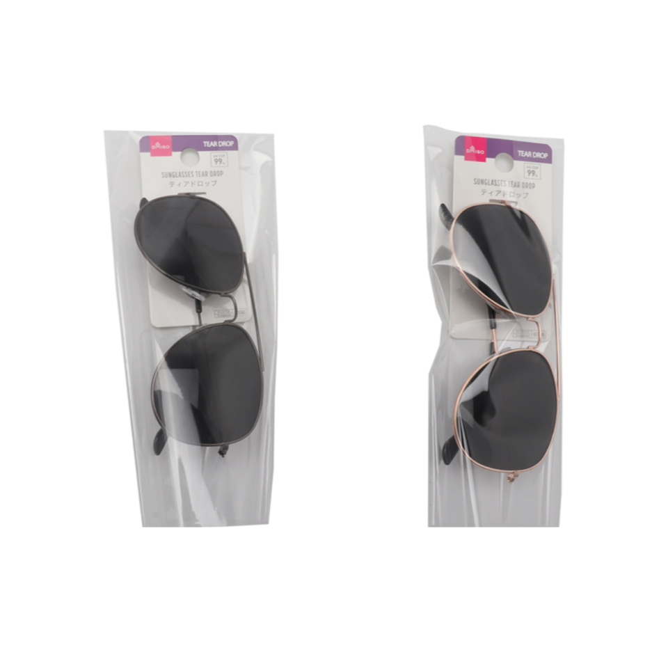 Tear Drop Metal Sunglasses