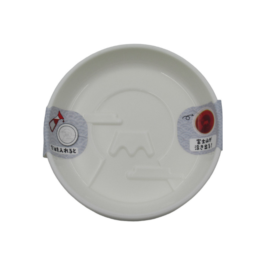 Soy Sauce Dish with a Picture Fuji