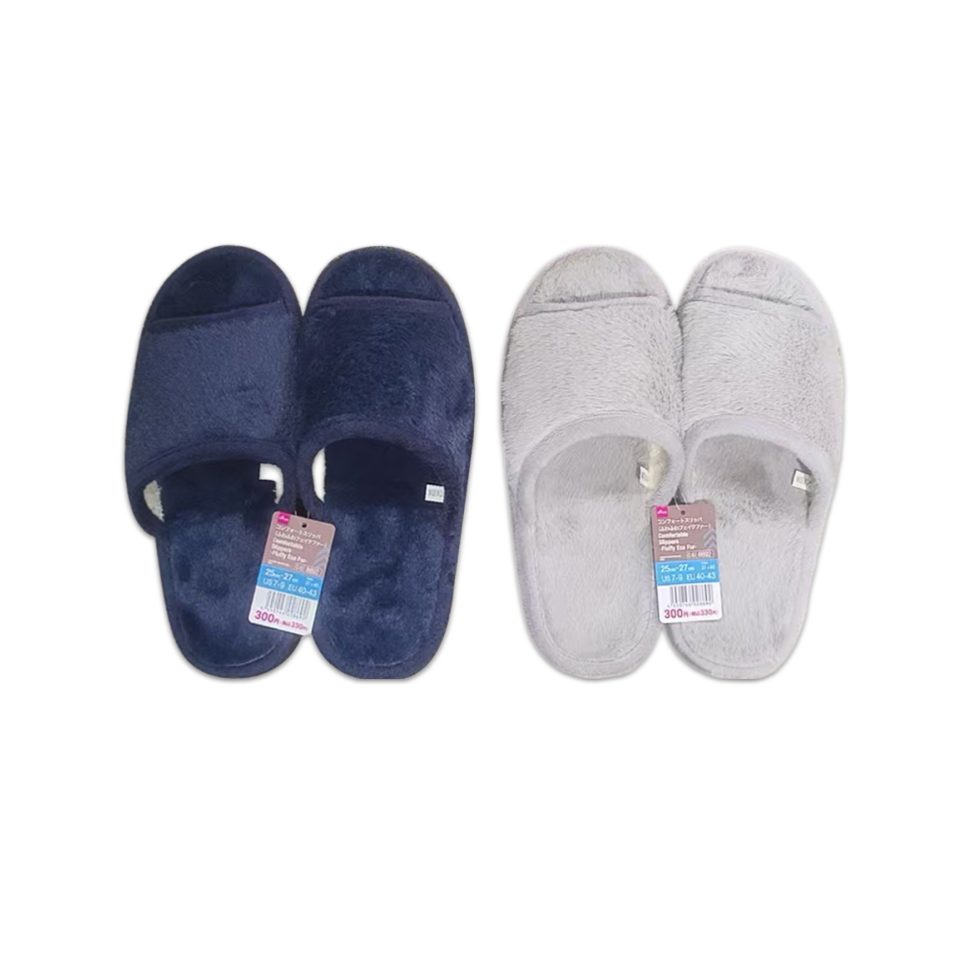 Comfortable Slippers Fluffy Eco Fur 25cm-27cm