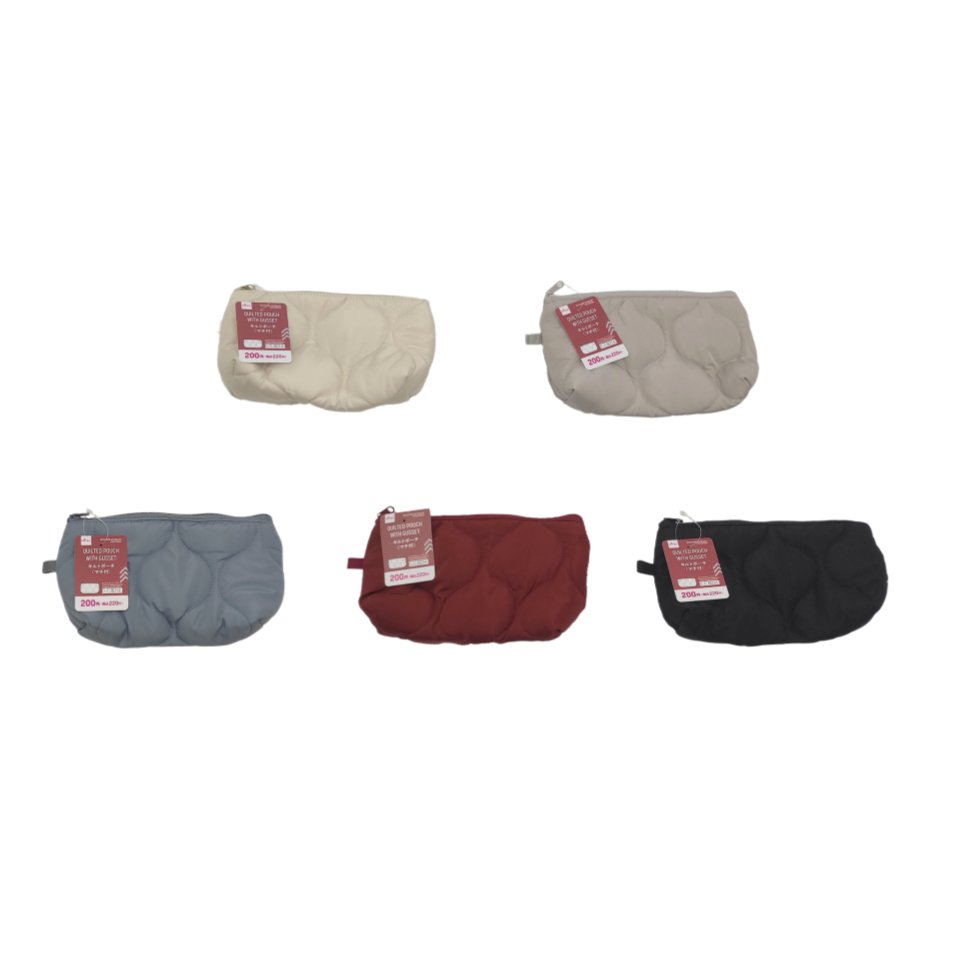 Quilted Pouch with Gusset