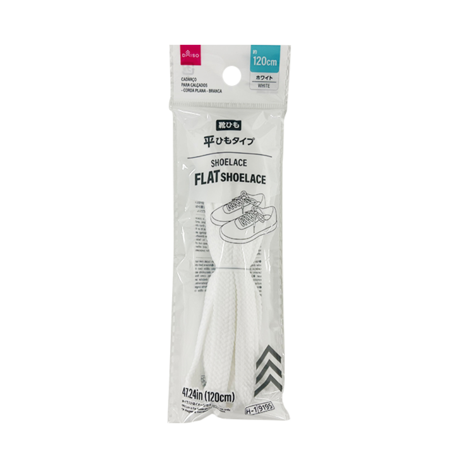 Shoelace Flat Shoelace White
