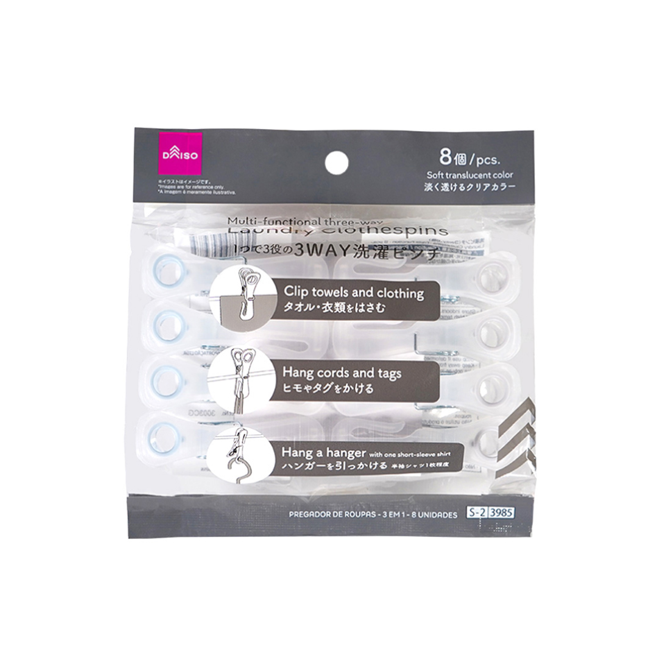 Laundry Clothespins Triple Function