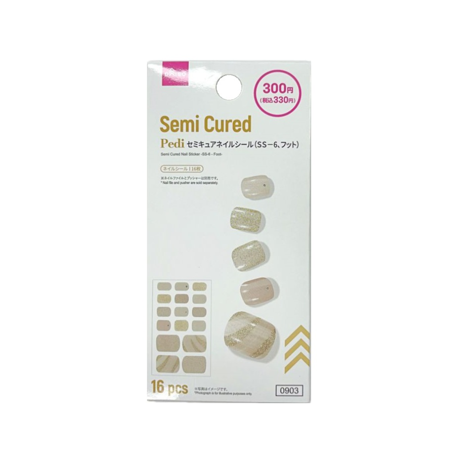 Semi Cured Nail Sticker SS-6 Foot