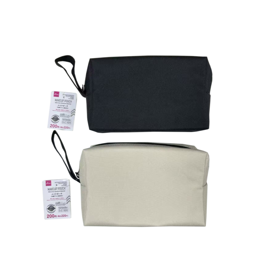 Makeup Pouch with Inner Aluminum Material