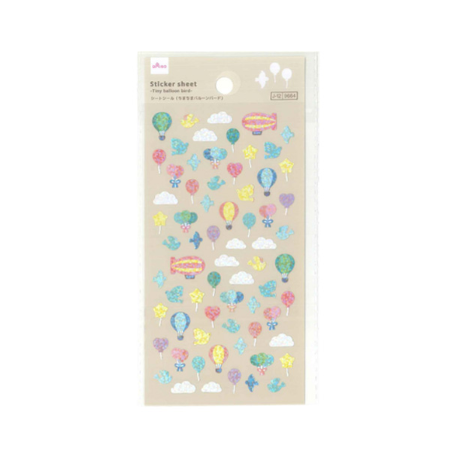 Sticker Sheet Tiny Balloon Bird