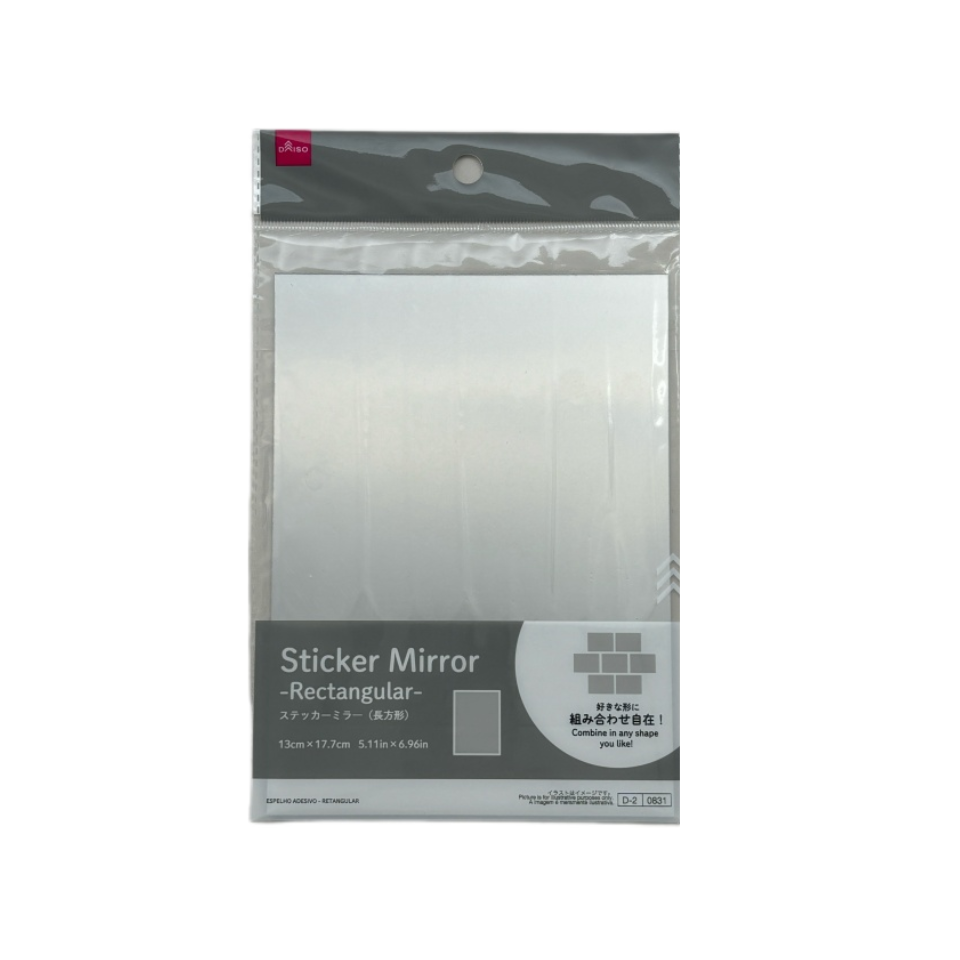 Sticker Mirror Rectangular 13cm x 17.7cm