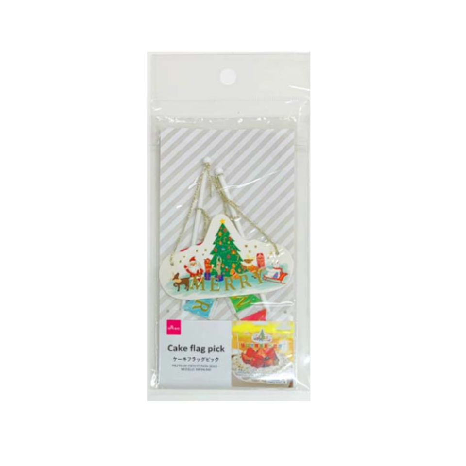 Cake Flag Pick Christmas