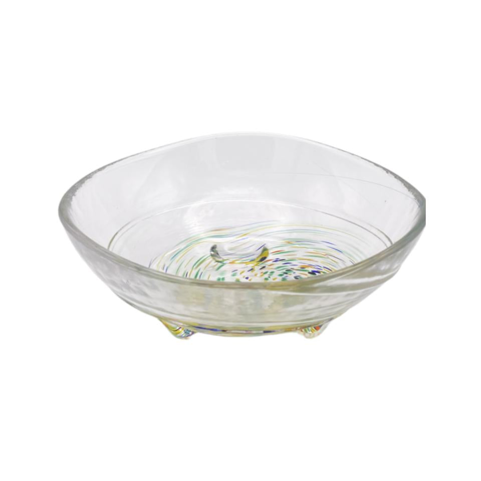 Colorful Dots Glass Bowl Colorful