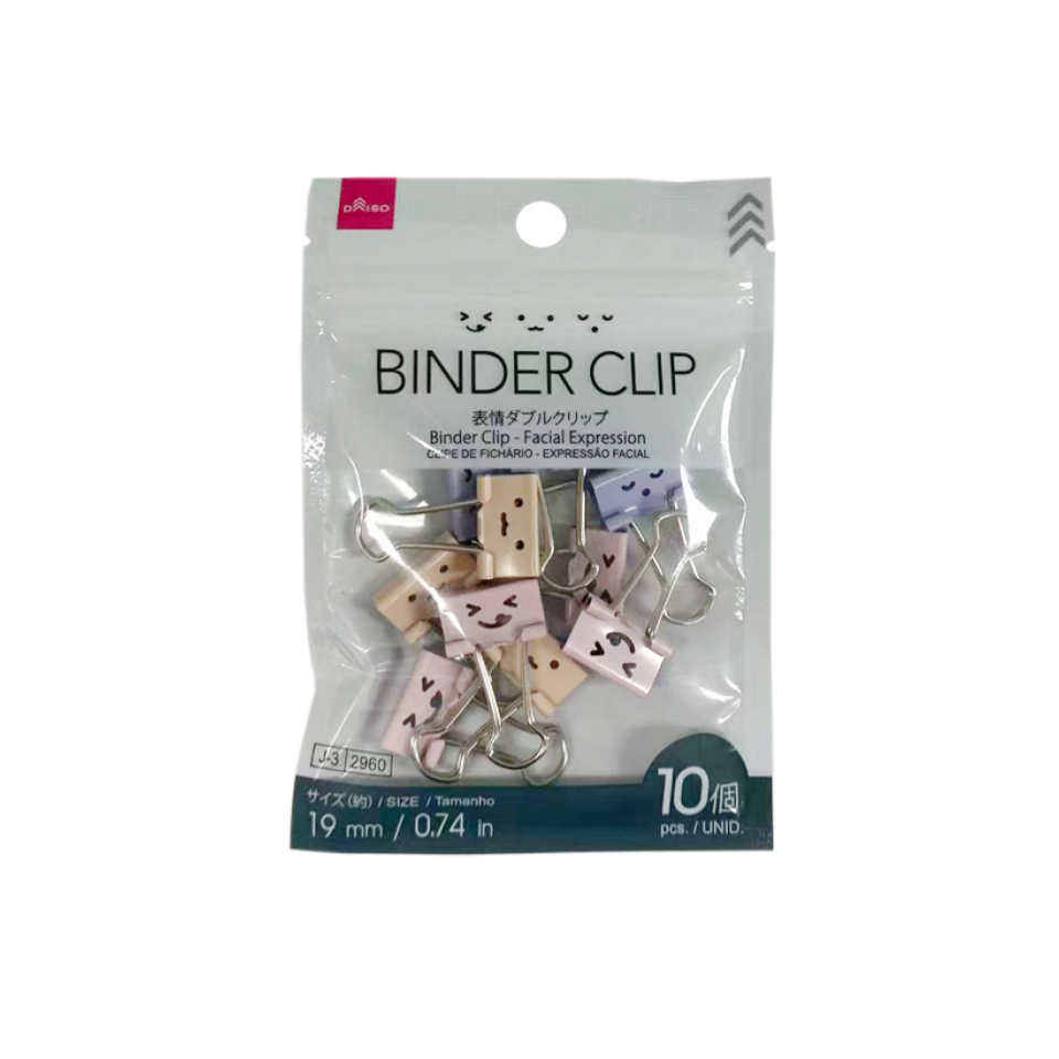 Binder Clip Facial Expression 19mm