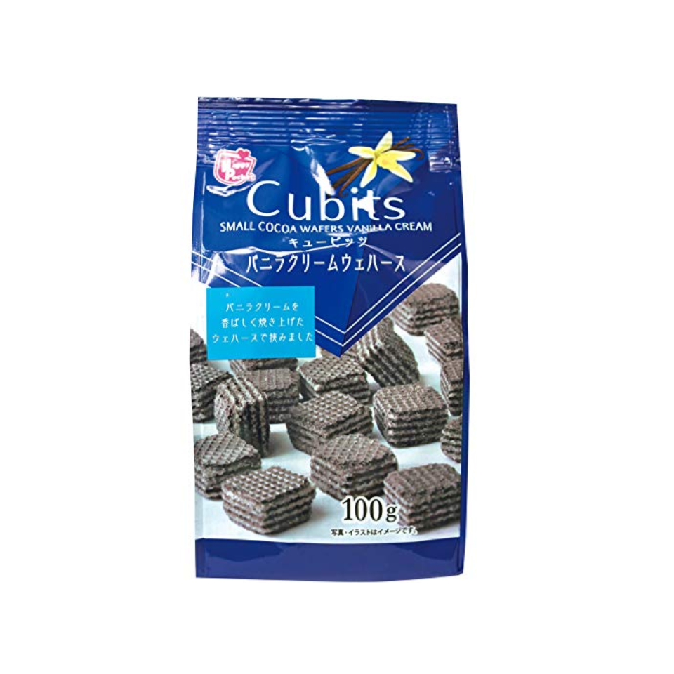 Cubits Small Cocoa Wafers Vanilla Cream 100g
