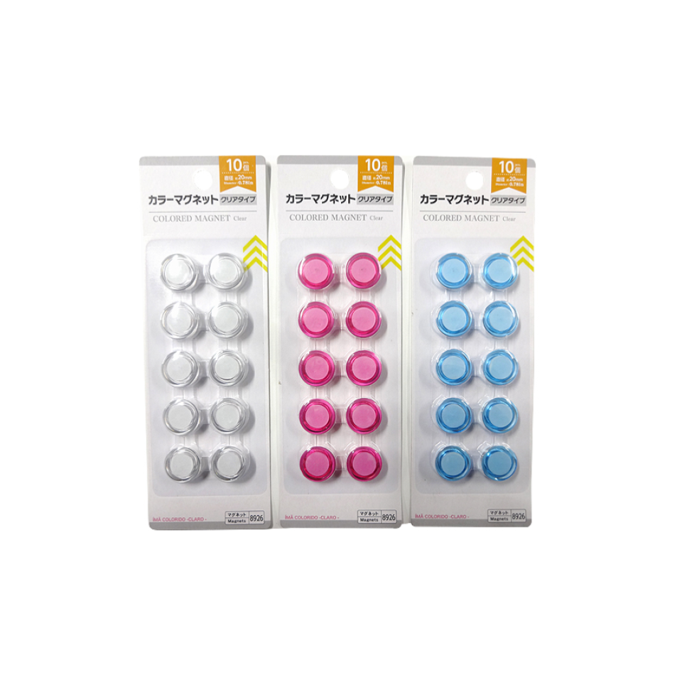 Colored Magnet Clear 20mm