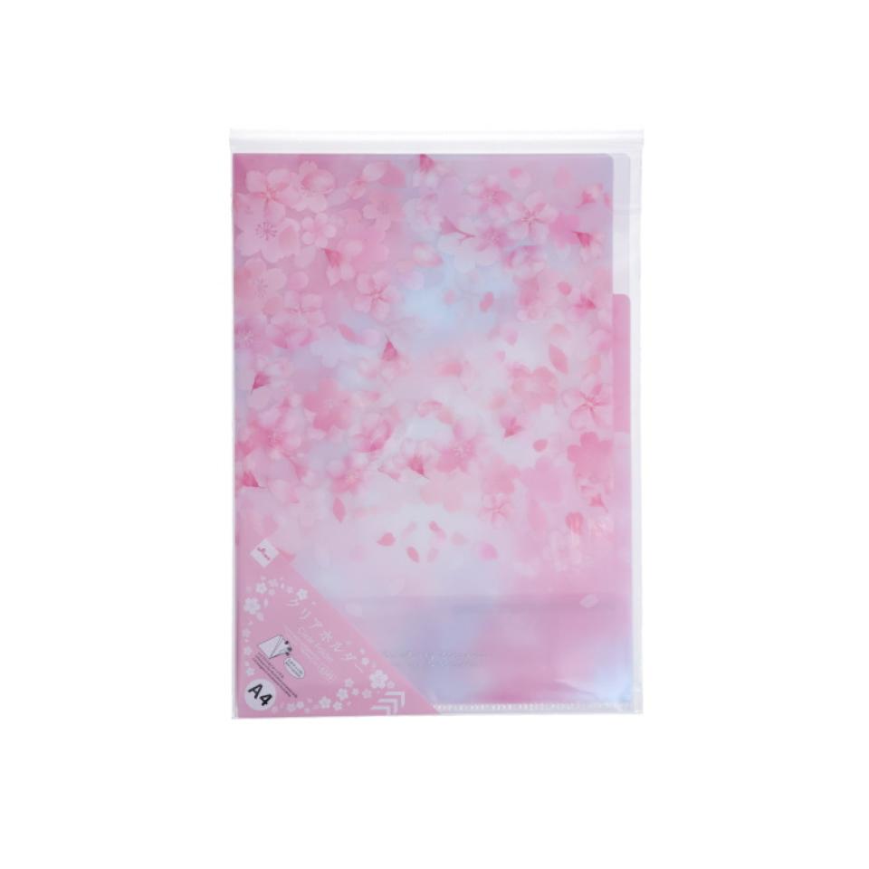 A4 Clear Folder Cherry Blossom