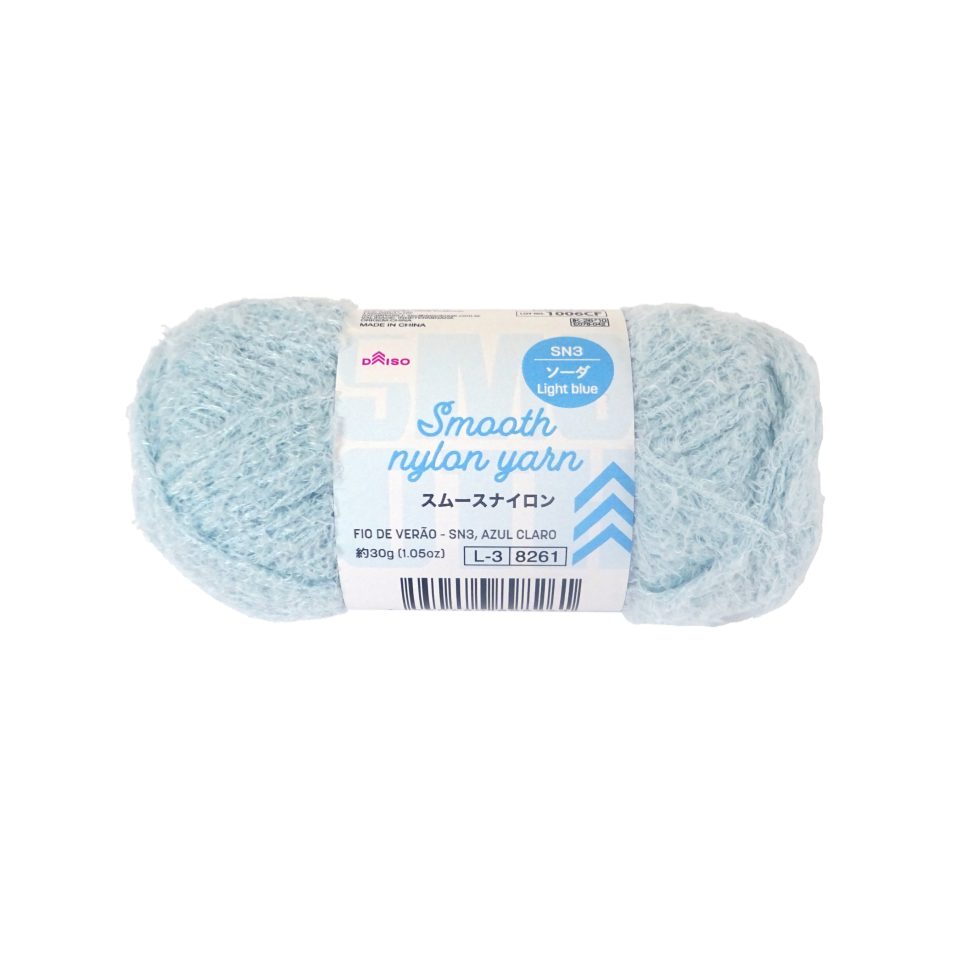 Smooth Nylon Yarn Light Blue