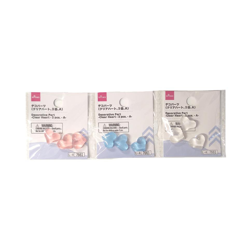 Decorative Part Clear Heart A