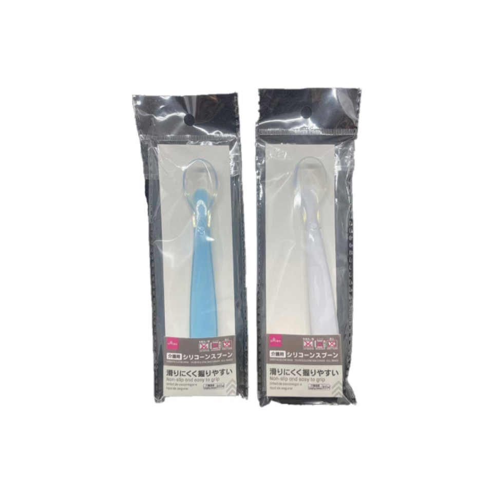 Caregiving Silicone Spoon Blue/White