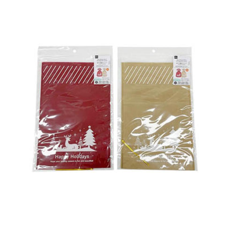 Christmas Non Woven Fabric Gift Bag with Gusset 40cm x 25cm