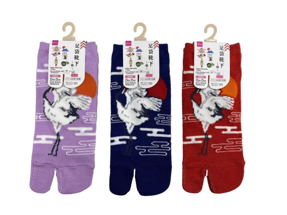Ladies Tabi Socks Crane