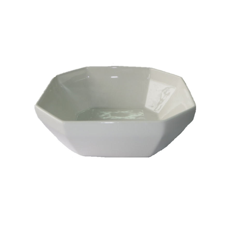 White Bowl Octagonal 13cm