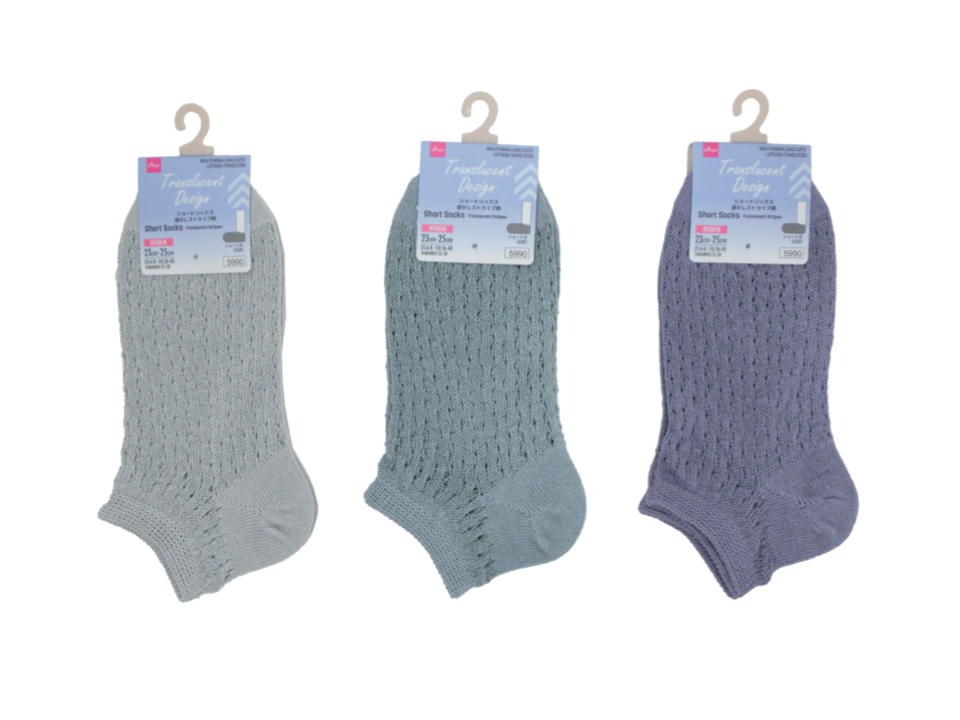 Short Socks Translucent Stripes