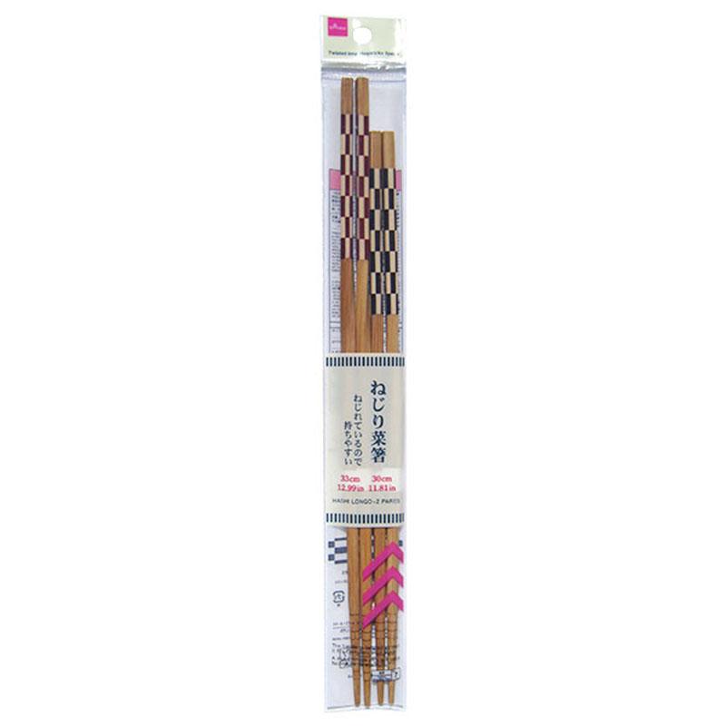Twisted Long Chopsticks 2P Ichimatsu
