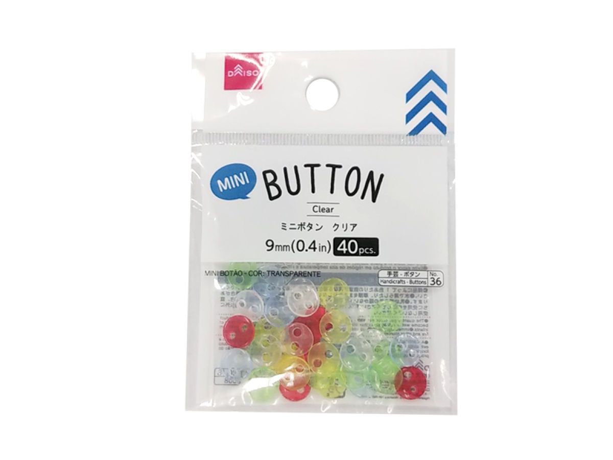 Mini Button Clear