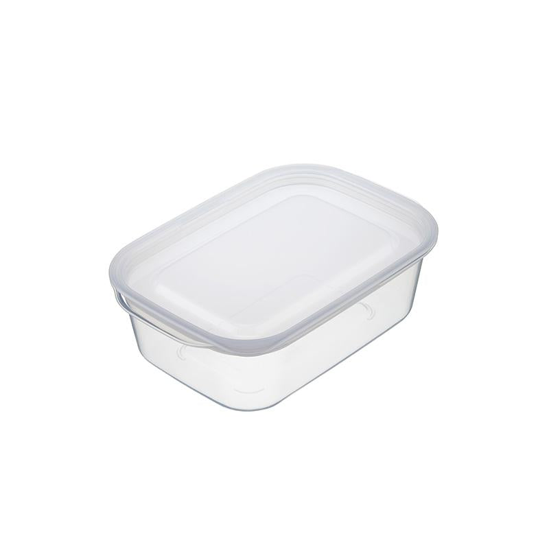 Plastic Food Pack Square 600ml Clear White