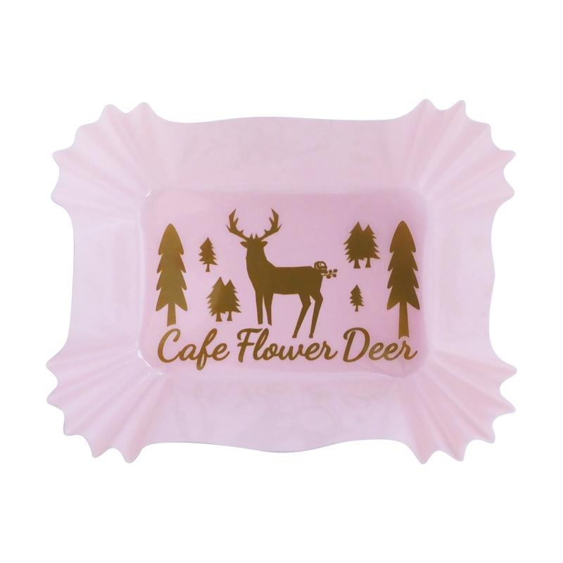 Lunch Cup Square Type 4.7Inch Cafe Flower Deer