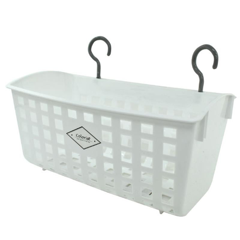 Basket with Hook White 28.5cm