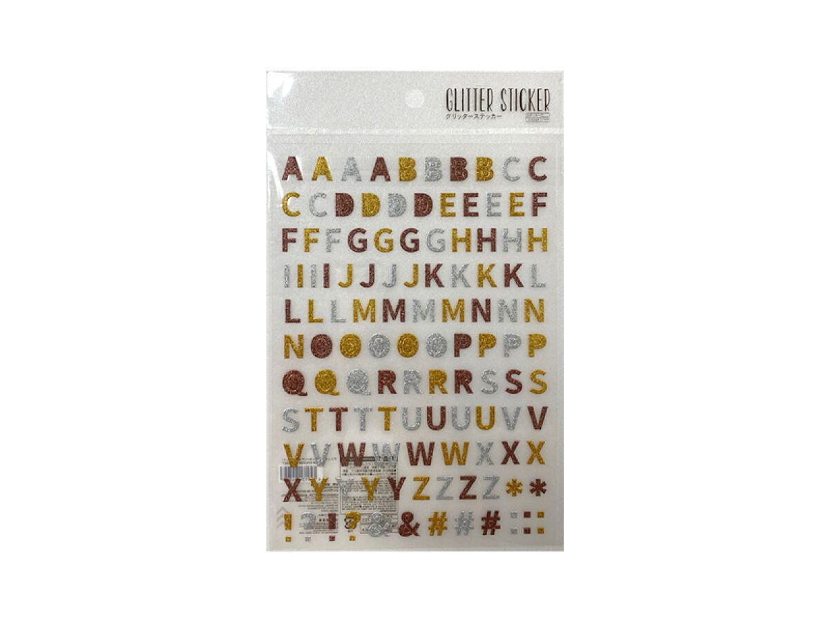 Glitter Sticker Alphabet