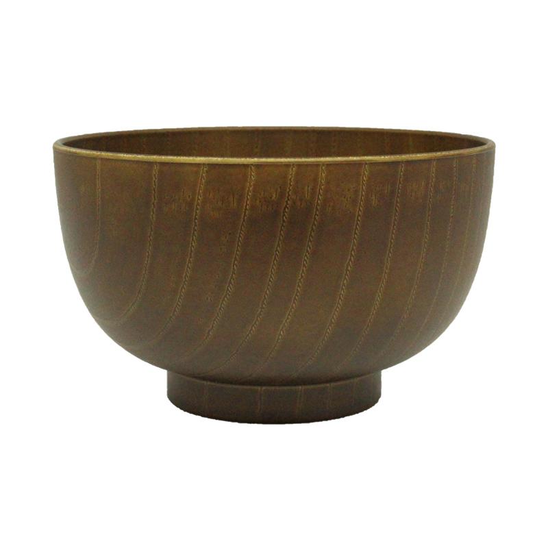 Soup Bowl Woodgrain Modern Style Auburn