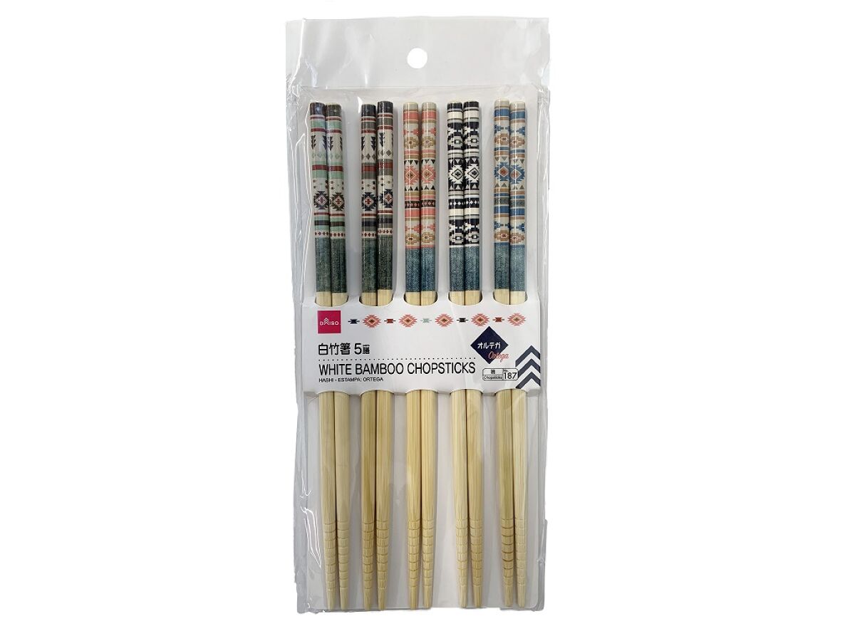 White Bamboo Chopsticks Ortega