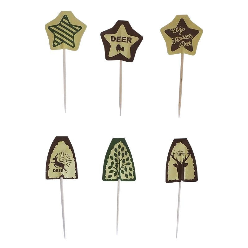 Flag Pick B Cafe Flower Deer