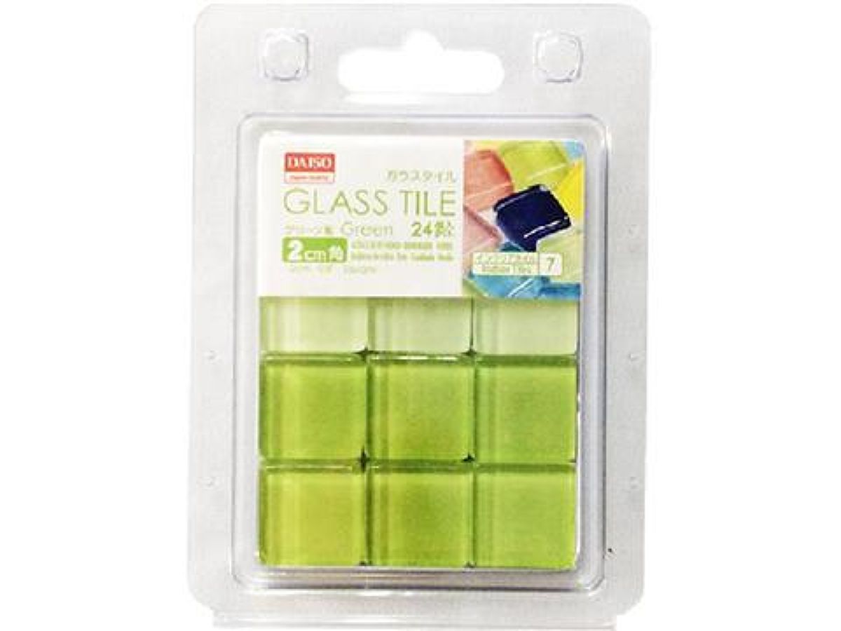 Glass Tile 2cm Green