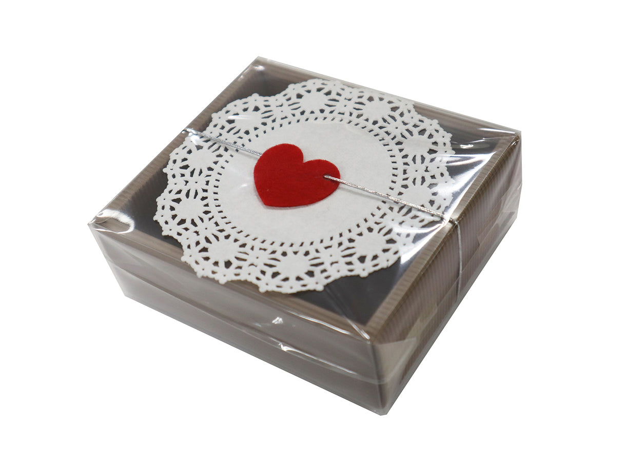 Box for Chocolate Truffle 4pcs Brown
