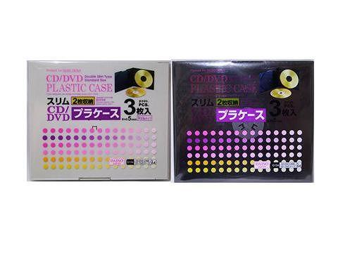 CD/DVD Plastic Case Double Slim Type
