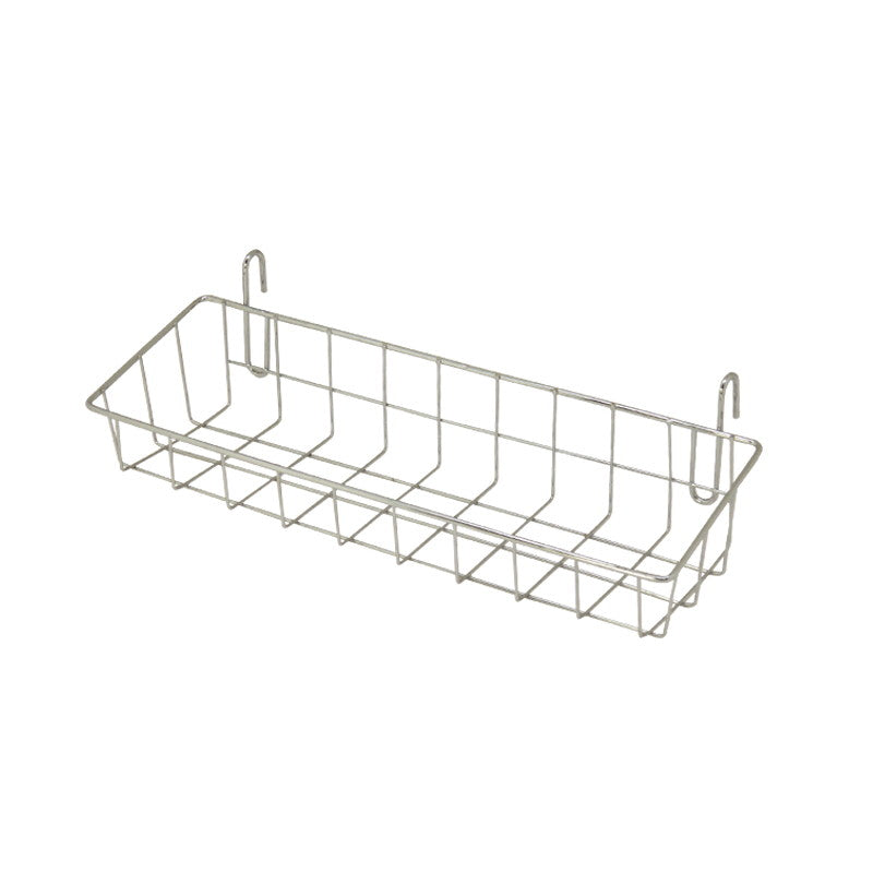 Chrome Plated Wire Basket Extra Long Rectangular
