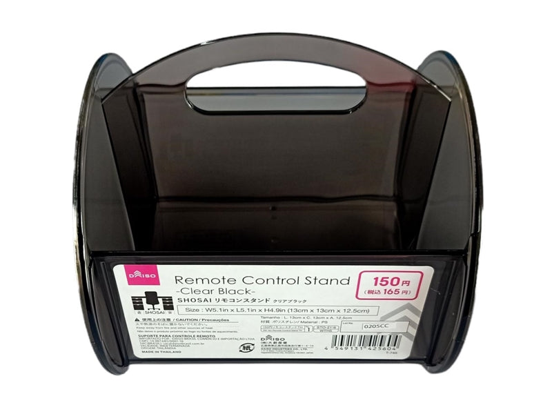 Remote Control Stand Clear Black