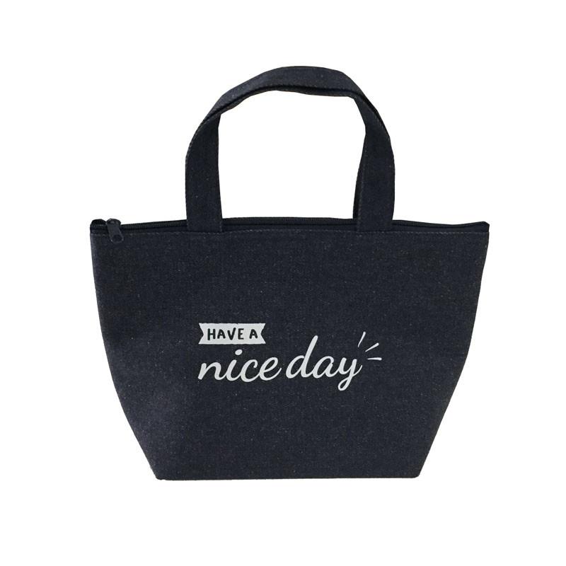 Boat Shaped Lunch Tote Bag Denim