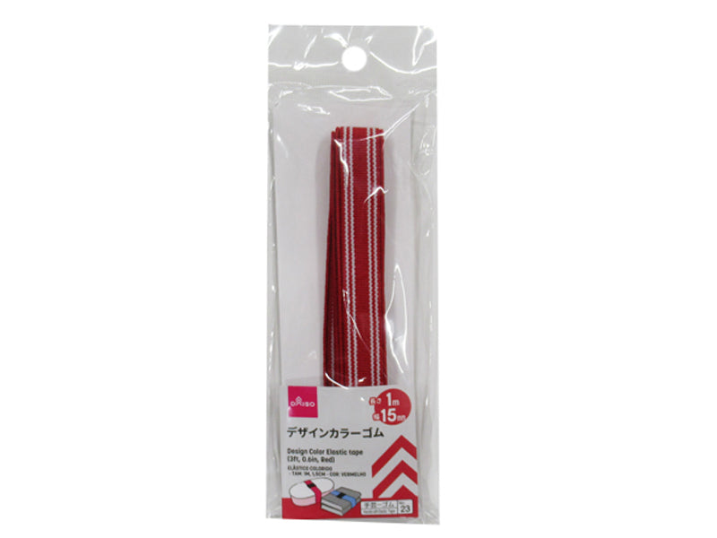 Design Color Elastic Tape 0.95in Red