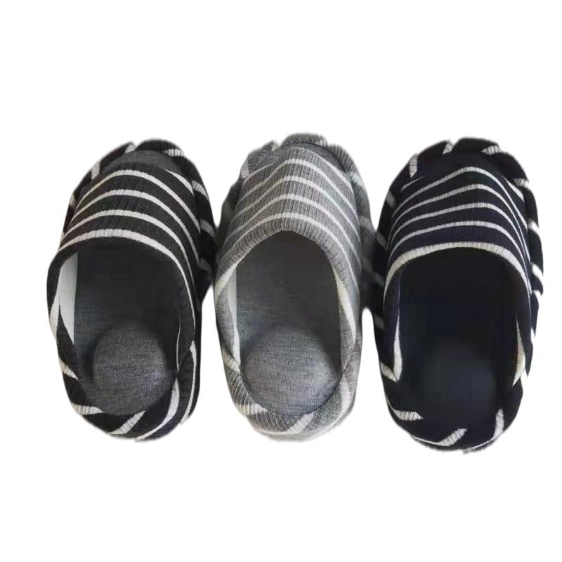 Raised Heel Slippers Striped EU 36-39