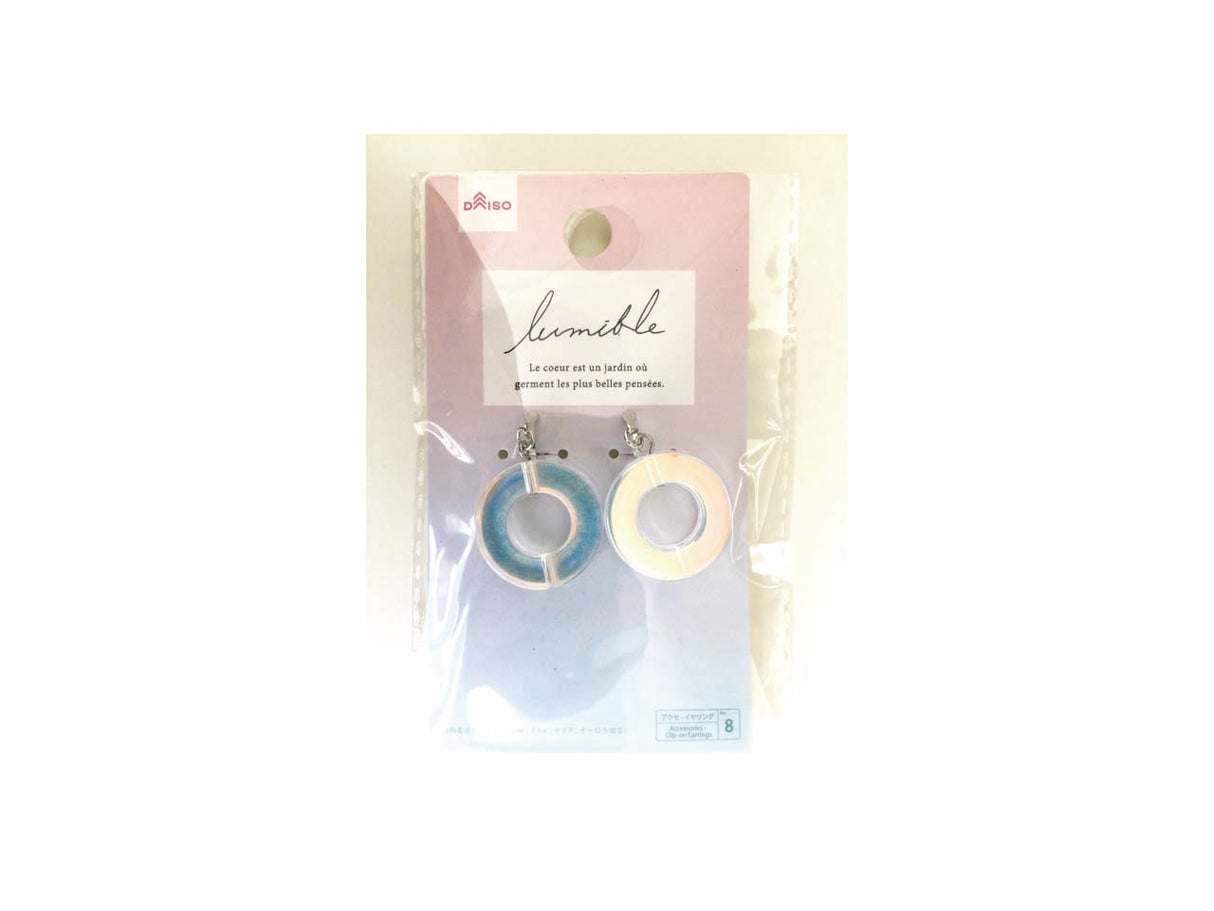 Shaking Clear Earrings Aurora Processing Lumifle