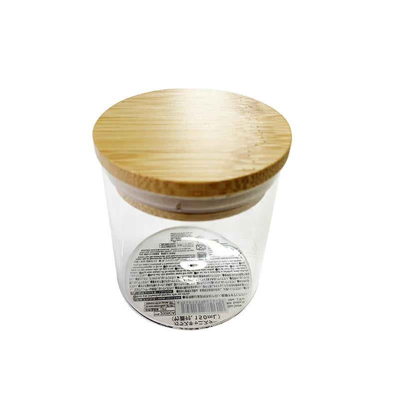 Glass Canister with Bamboo Lid 240ml