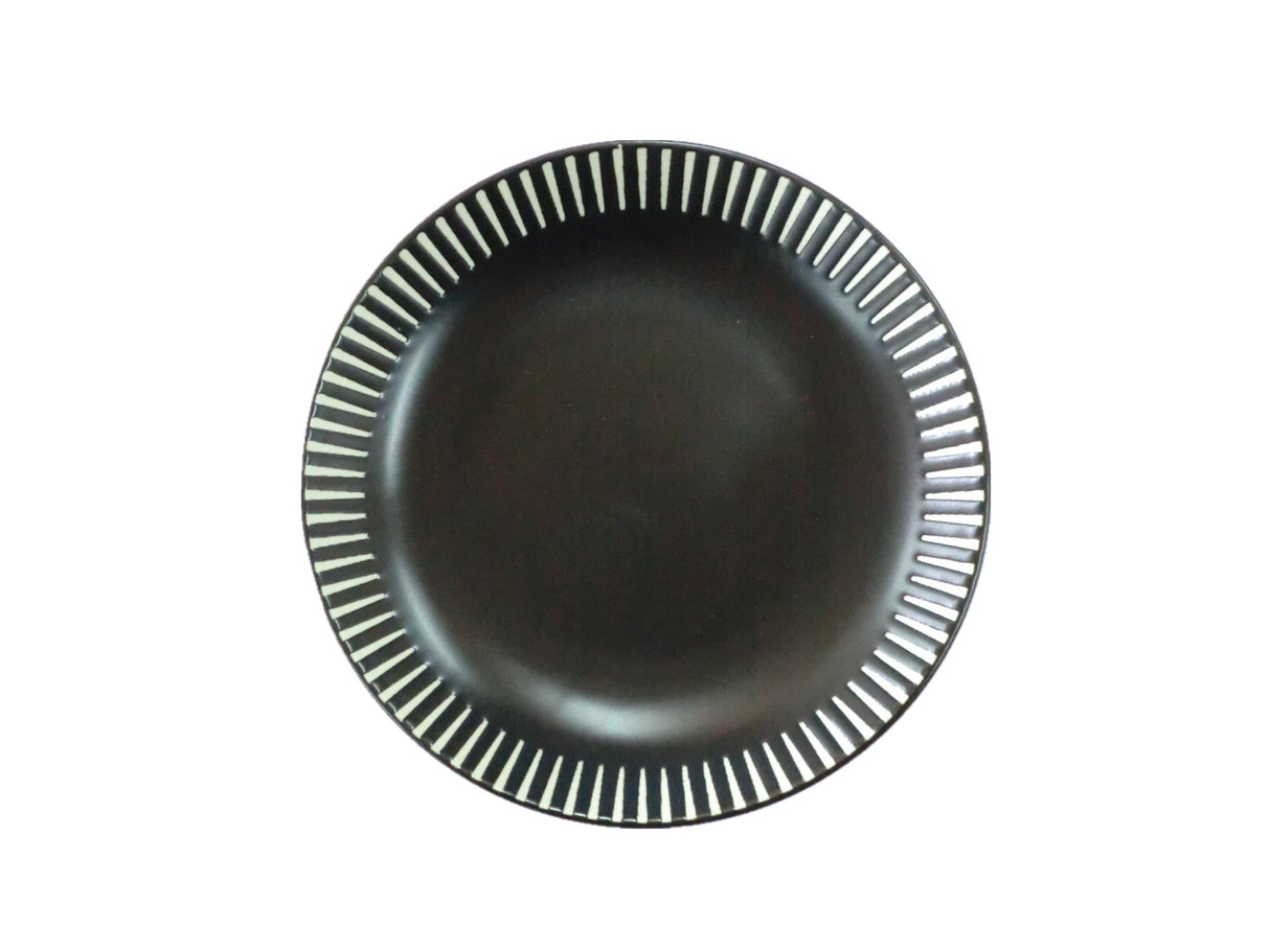 PLATE MODERNSTRIPE BK 14 H2.5