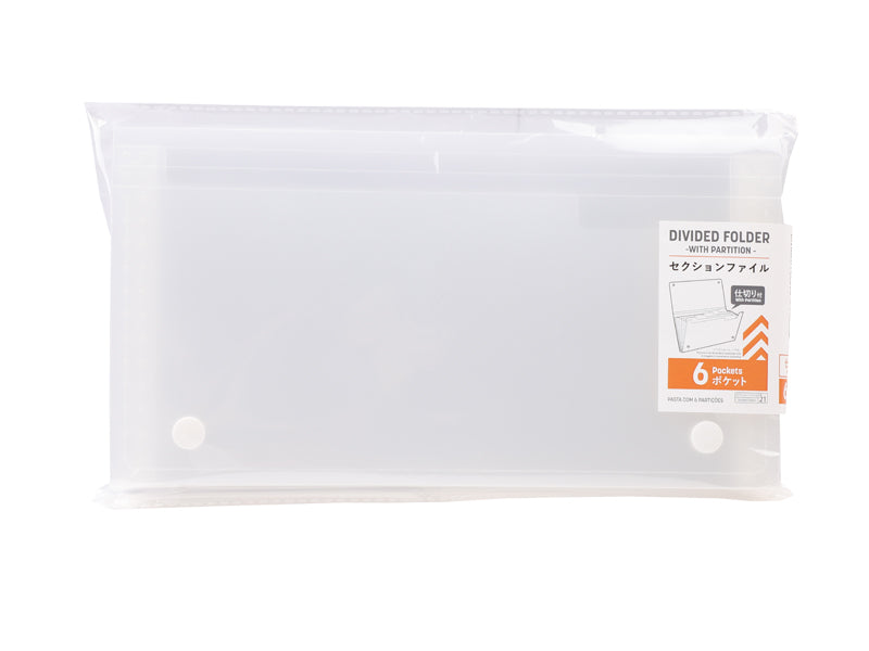 Divided Folder with Partition Six Pockets