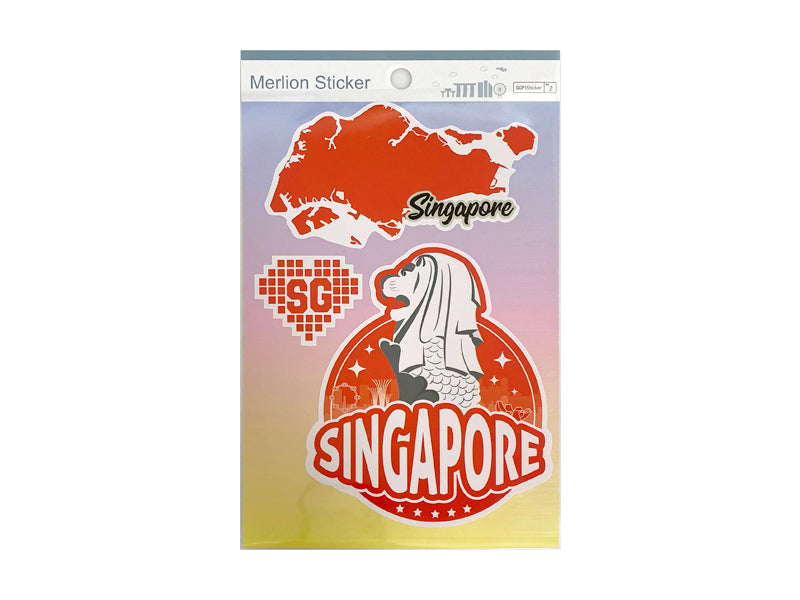 Singapore SG Merlion Sticker 7