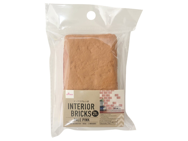 Interior Bricks - Pale Pink - 2PCS -