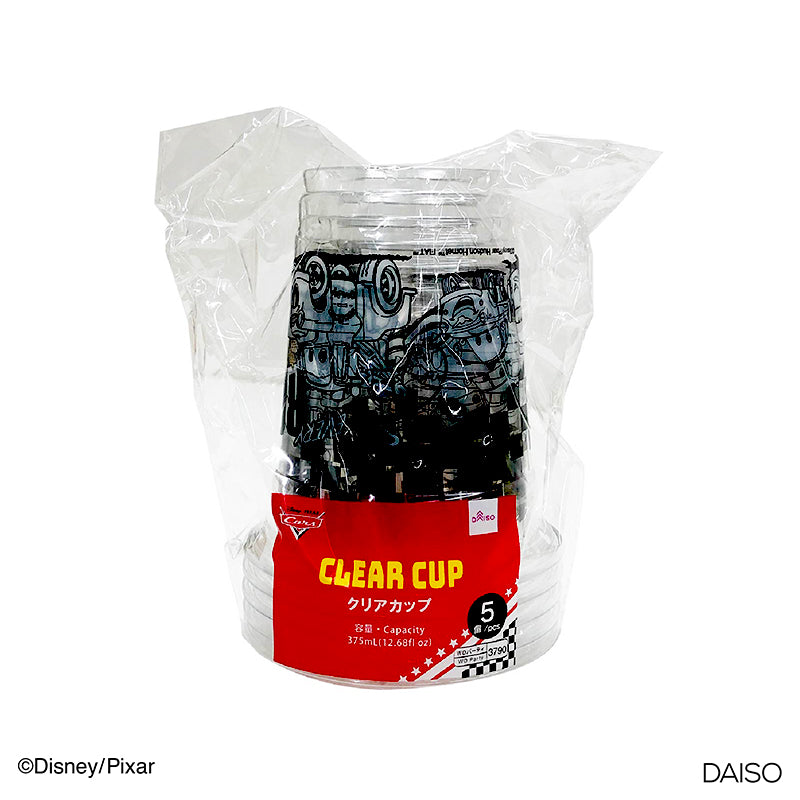 Clear Cup 375ml Cars